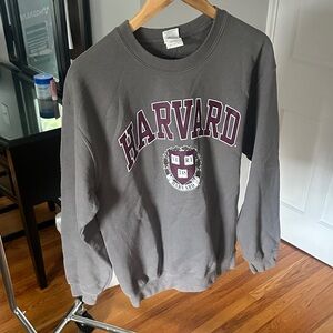 Dark Gray Harvard Sweatshirt